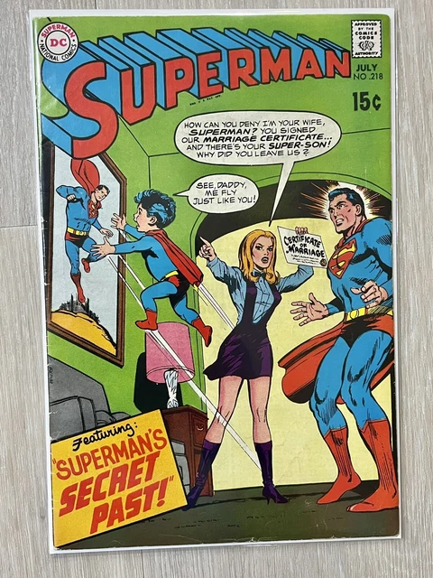 Superman #218 1969 Mr. Mxyzptlk Appearance! Silver Age Dc Comics