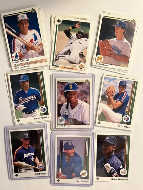 1989-92 Upper Deck Baseball 30 Card Star Lot Rookies RC HOF All Stars Griffey