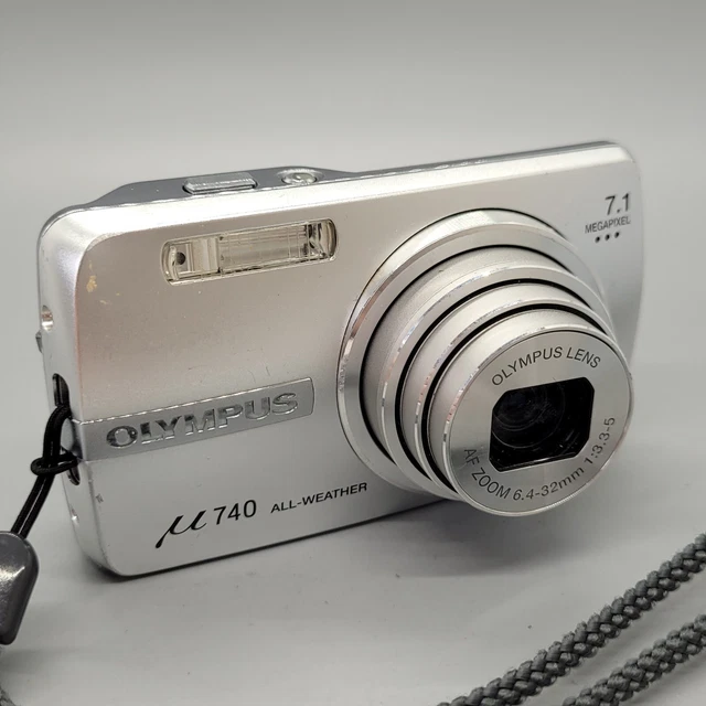 Olympus Mju 740 7,1 megapixel fotocamera digitale compatta argento testato 8
