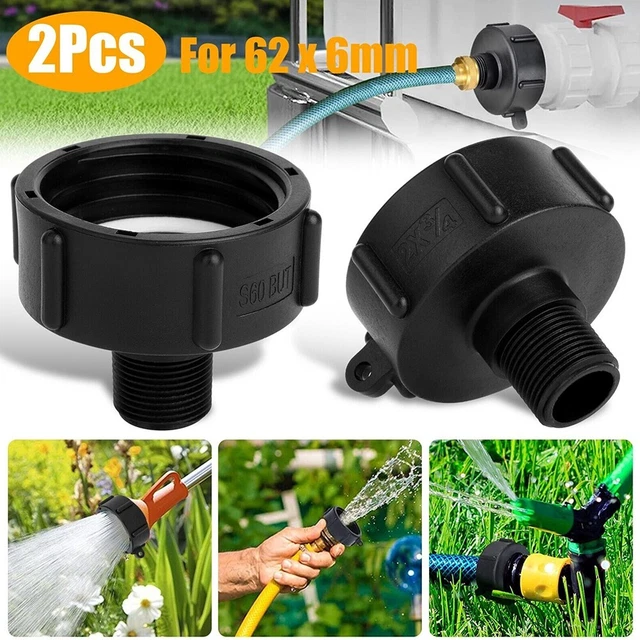 Raccordo Rapido per Tubo da Giardino, Raccordo per Presa d'Acqua per Tubo G3 /4 Filettatura Maschio Valvola di Accoppiamento a Prova di Perdite per Prato di Irrigazione