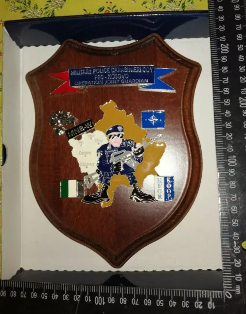 Crest Carabinieri Joint Guardian  Military Police Coy Pec Kosovo Mnb-W Rarita!!!