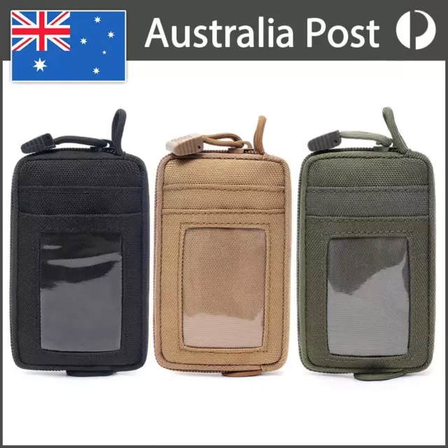 Waterproof EDC Pouch Key Phone Purse Wallet Travel Kit Pack Zippers Waist Bags