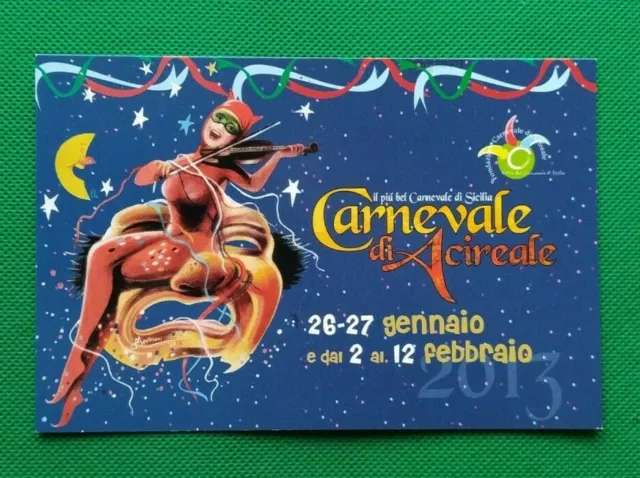 Cartolina il piu bel Carnevale di Sicilia Acireale 2013 come foto