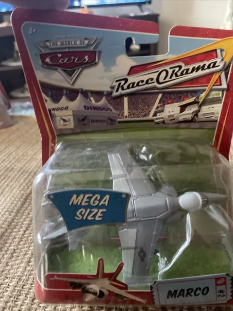 Disney Pixar World of Cars Race O' Rama Deluxe Mega Size MARCO Airplane