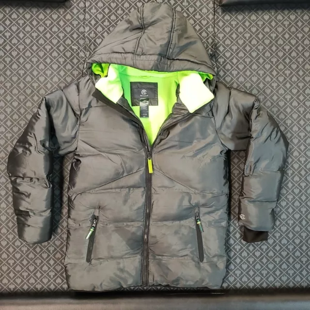 Youth Large Champion C9 Grey Full Zip Jacket Long Sleeve 12/14 Large Winter Coat
