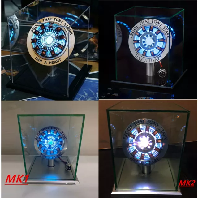 MK1/MK2 Iron Man Arc Reactor Lights Model Proof Tony Stark LED Chest Heart Light