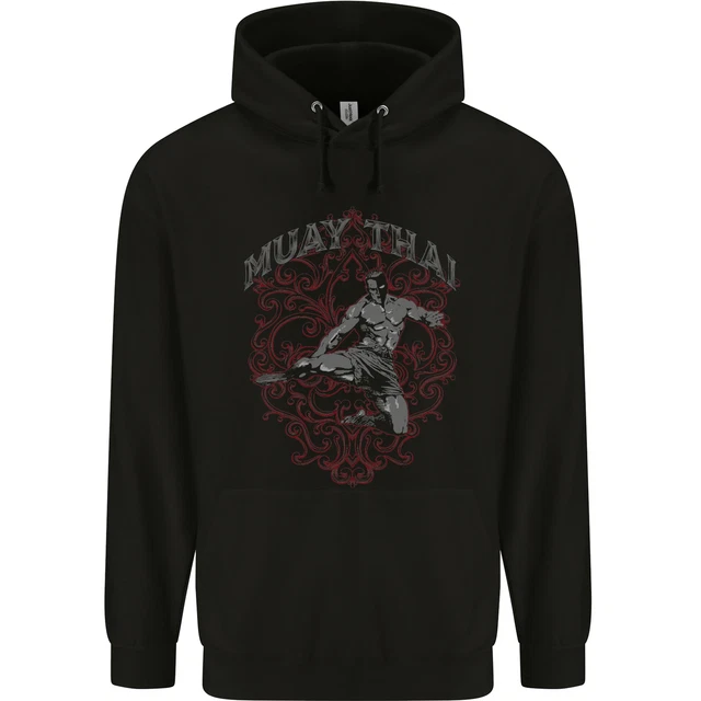 Muay Thai Fighter Warrior MMA Martial Arts Childrens Kids Hoodie