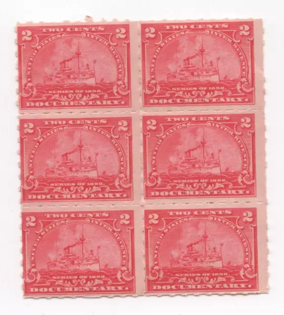 United States Internal Revenue 2 Cents Documentary Stamp Series 1898 sets of 6