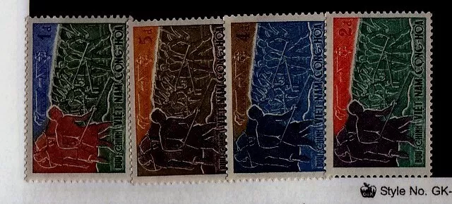 South Viet Nam Sc 120-3 NH set of 1959 - Road workers