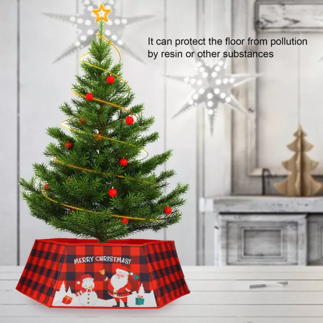 Christmas Tree Skirt Durable Comfortable Mat Non Woven Fabric Snowflakes Tree
