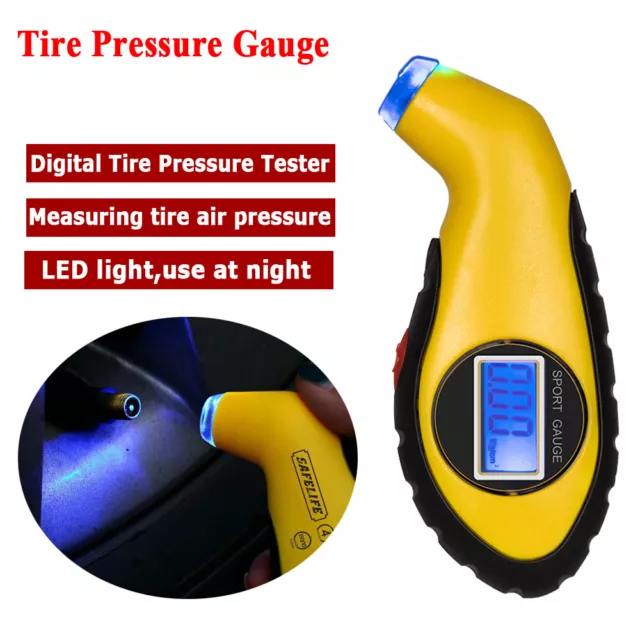 LCD Digital Tire Pressure Gauge Auto Car Truck Air PSI Meter Tester Tyre Gage