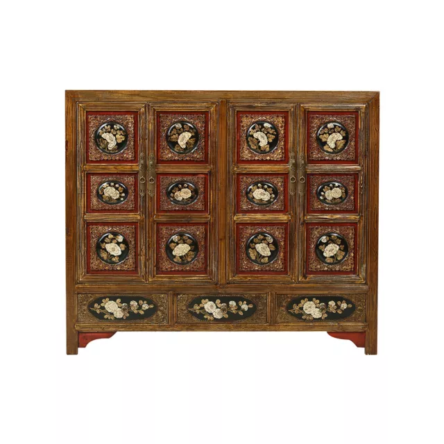 Antikes Sideboard aus China mit Schnitzereien #M-KOM-Y983 3