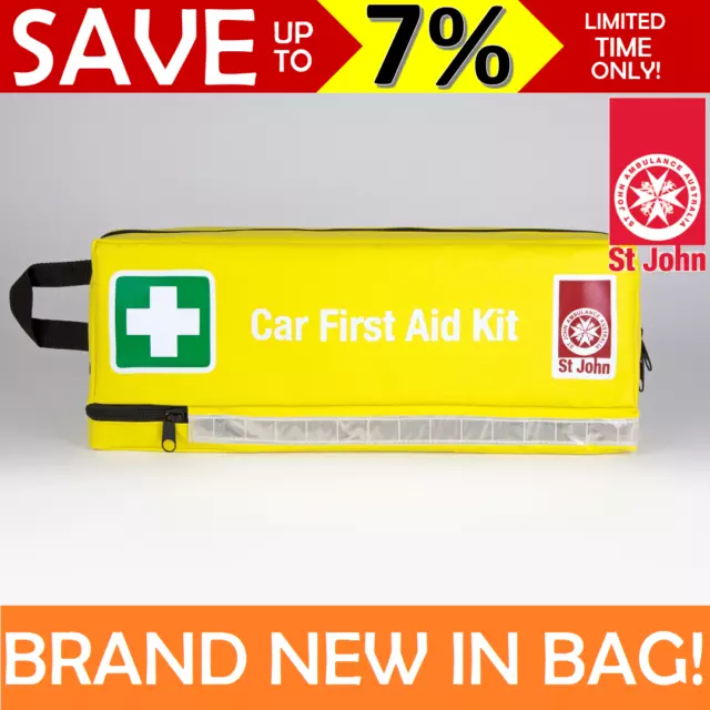 NEW St John Ambulance First Aid Kit Car Motor Vehicle Travel Hi-Vis COMPLIANT