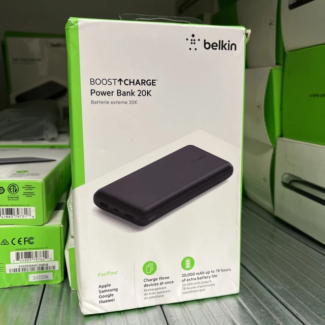BELKIN USBC PORTABLE Charger 20000 mAh, 20K Power Bank (very good