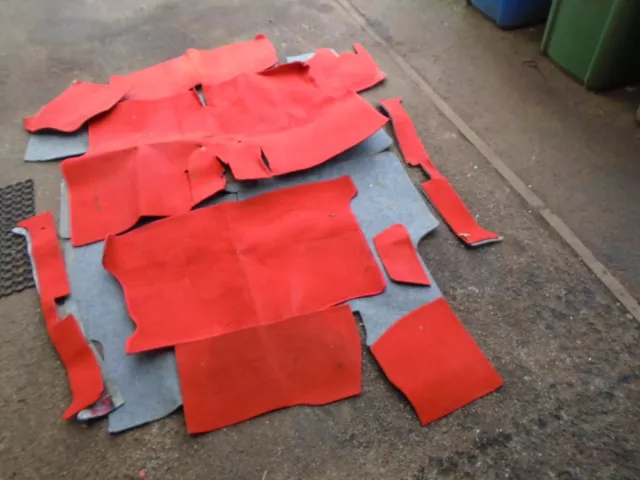 AUSTIN MINI Morris Mini Classic Carpet Set Red From 1997 1275