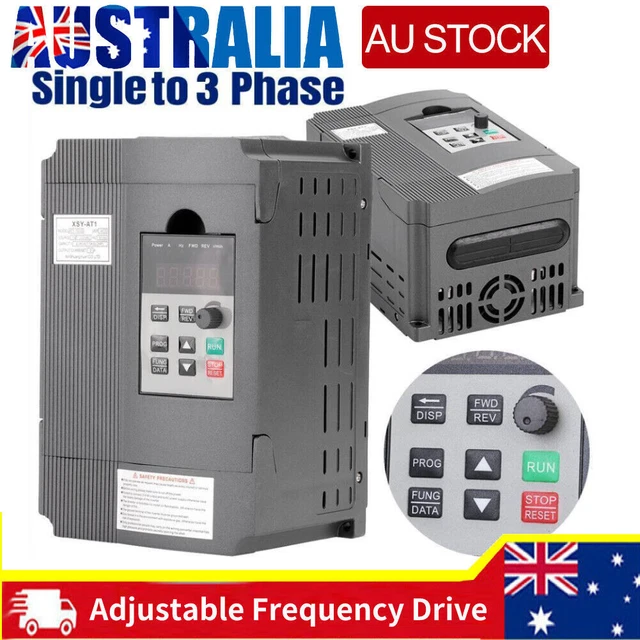 2HP 220V 8A Single To 3 Phase Variable Frequency Inverter Speed Drive ...
