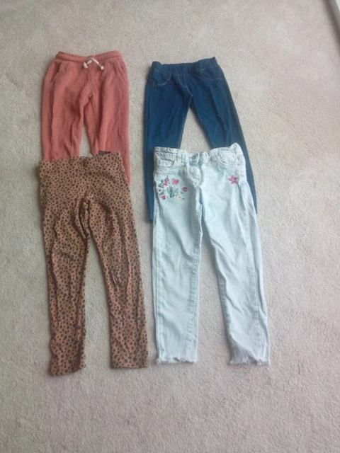 Quattro pantaloni ragazza età 4/5(1)5/6(1)6/7(1) e 7