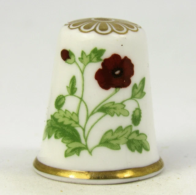 Sammlerstück Feiner Knochen Porina Finger Mohnblume Des Jahres 1985 Von Spode