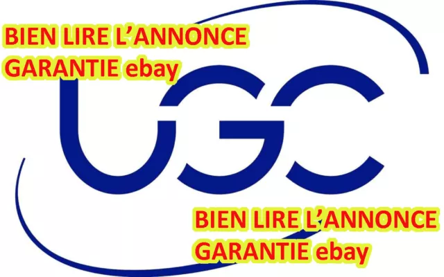 Place UGC réservée pour vous et envoyée dans les douze heures