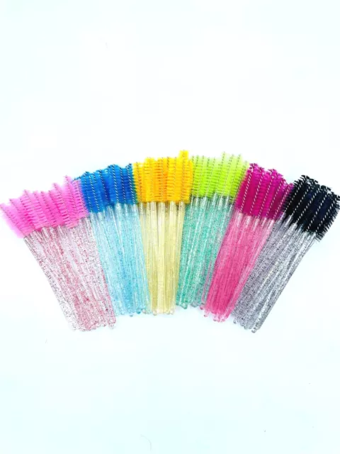 Disposable Eyelash Brush Mascara Lash Extension Wands Make Up Applicator Spoolie