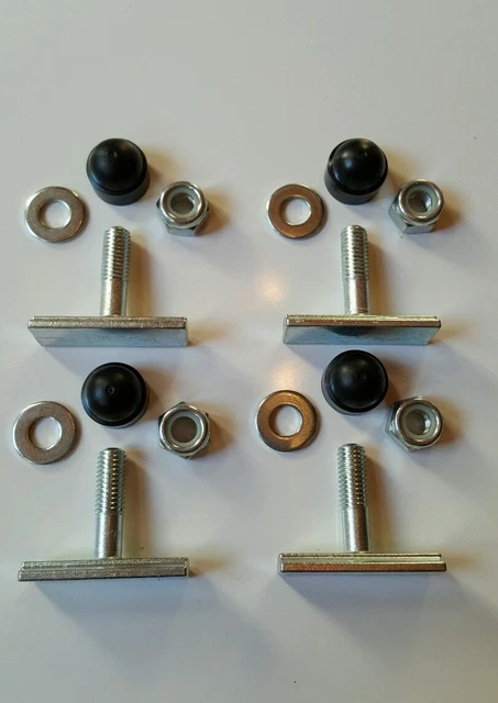 UNWIN TRACKING REMOVABLE seat fixings bus van t bar 40mm x 4 t bolts m2 ...