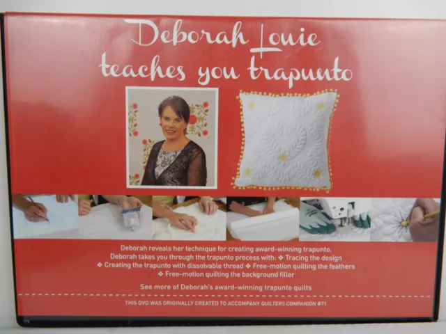 Deborah Louie Teaches You Trapunto DVD