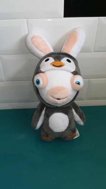 Peluche lapin crètin sale geant