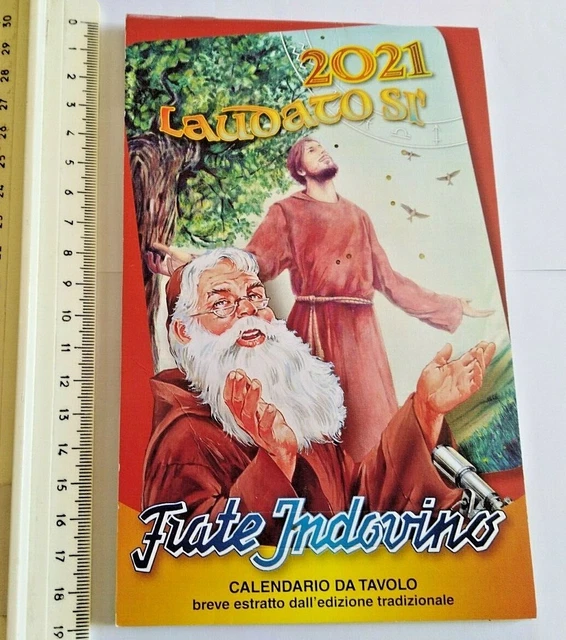 FRATE INDOVINO 2021 Calendario lunario astronomico agricolo Versione da tavolo