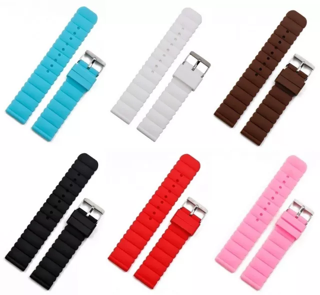 Correa De Silicona Para Reloj - Deportiva Resistente Al Agua - 20 mm - 6 Colores