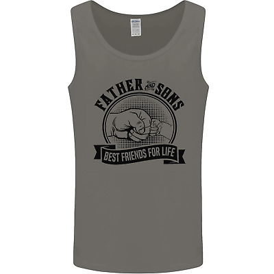 Father & Sons Best Friends Fathers Day Mens Vest Tank Top