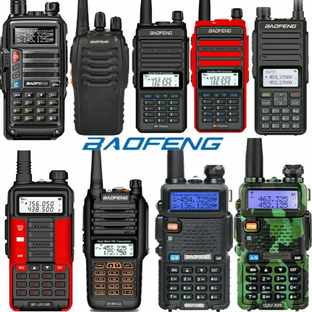 Baofeng Vhf/Uhf 128Ch Walkie-Talkie Amateurfunk Pmr Hand-Funkgerät Mit Headset