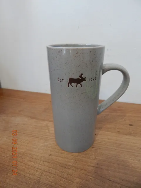 Caribou Coffee GREY MOOSE 18 OZ 6.5" Tall Cup MUG