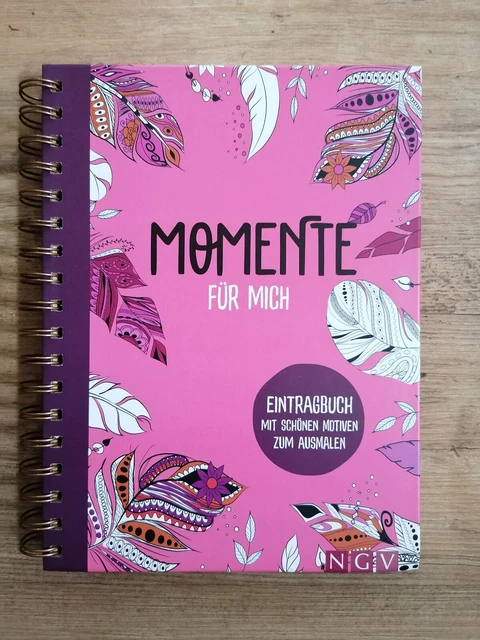 Zeit für mich Eintragbuch mit schönen Motiven zum Ausmalen, neuwertig, unbenutzt