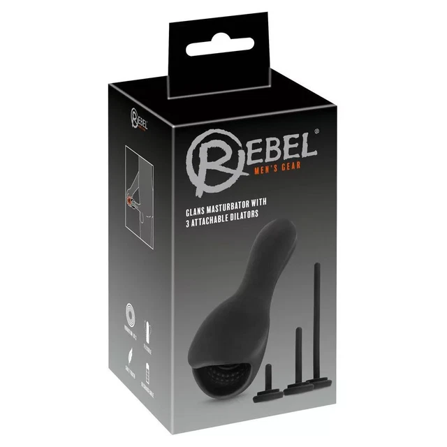 Rebel glans masturbation 3 in 1 masturbatore con dilatatori 10 modalità di vibra