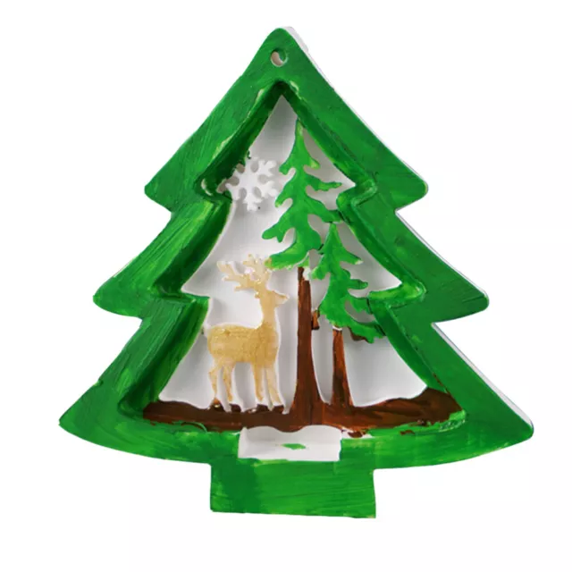 Molde de árbol de Navidad adornos de Navidad decoración de belén manual decoración de Navidad
