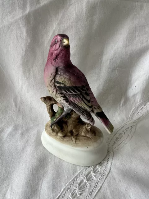 Lefton China "House Finch" Hand Painted Porcelain Bird Figurine KW4206