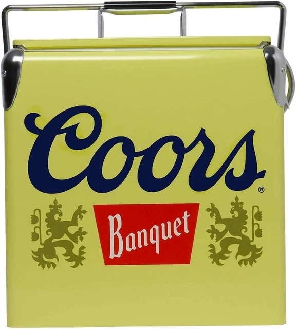 Coors Banquet Retro Ice Chest Cooler with Bottle Opener 13L (14 Qt), 18 Can Capa