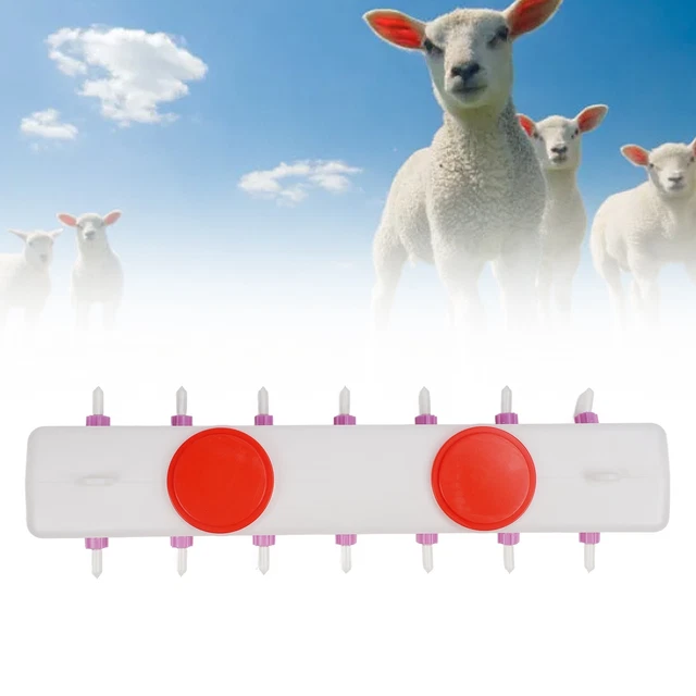 Distributeur De Lait Suspendu à 7 Tétines Pour Porcelets Et Agneaux - En ABS Résistant
