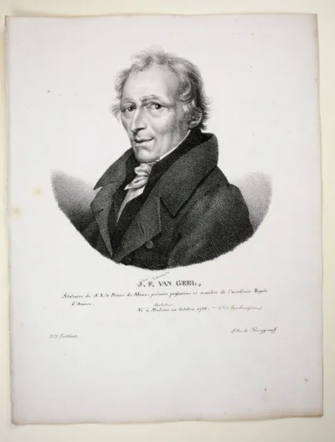 BURGGRAAFF (*1801) nach EECKHOUT (*1793), Jan F. van Geel, um 1830, Lith.