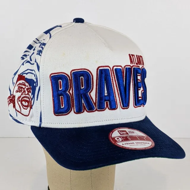 Atlanta Braves New Era 9FIFTY Cooperstown Feather Snapback Hat Cap