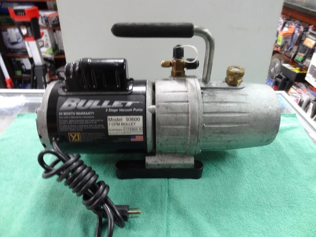 Yellow Jacket Bullet 93600 2 Stage Vacuum Pump - 7CFM 115VAC 1PH 60HZ