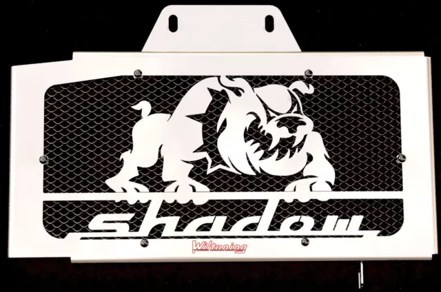 cache / Grille de radiateur Honda 125 VT Shadow "Bulldog" + grillage noir