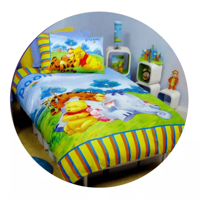 Disney Winnie The Pooh and Tiger Quilt Doona Duvet Cover Set Single