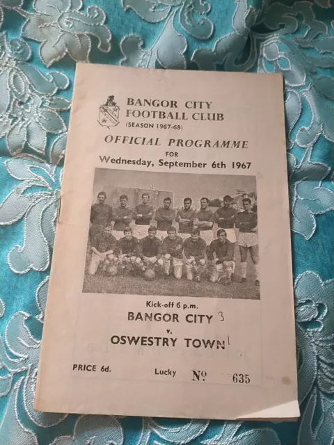 Bangor City vs Oswestry Town 67/8 Cheshire League