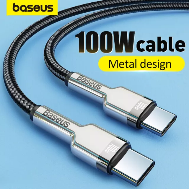Baseus PD 100W/66W USB C Cable for iPhone 15 pro MacBook Fast Charging Type  C