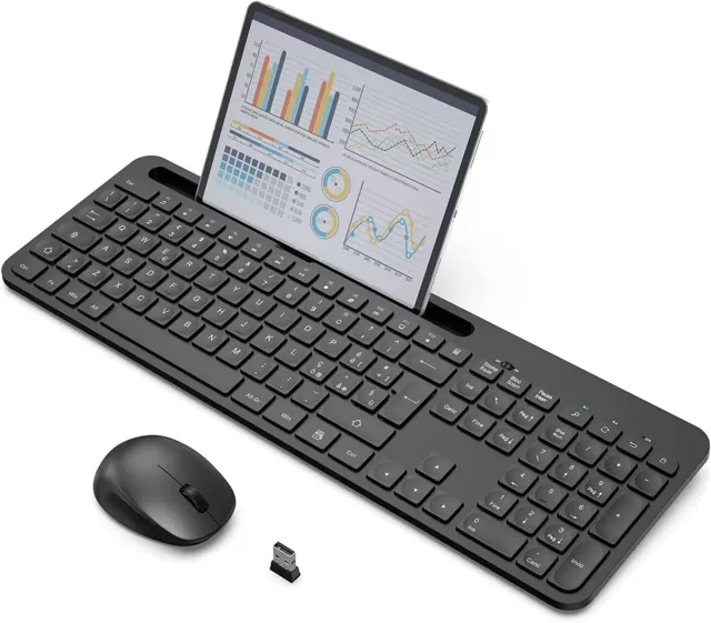 SET MOUSE E Tastiera Wireless Senza Fili Kit per PC Computer Laptop Smart  TV EUR 49,90 - PicClick IT
