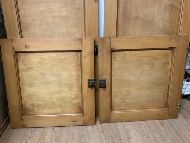 Reclaimed pine alcove cupboard doors and drawers, kitchen pantry 3