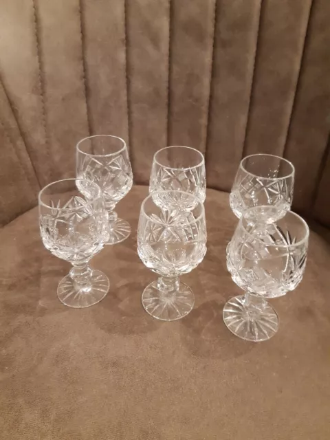 6 x Bleikristall Cognacschwenker