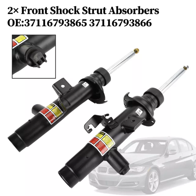 2× Front Shock Strut Absorbers for BMW 3 F30 320i 328i 37116793865 37116793866 T