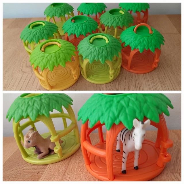 JUNGLE IN MY Pocket Pet Cage Carrier's with Free Animals Bundle